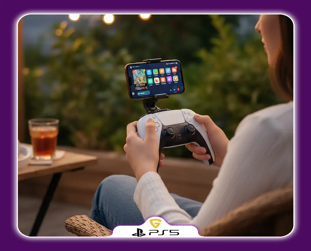  اتصال دسته PS5 به گوشی