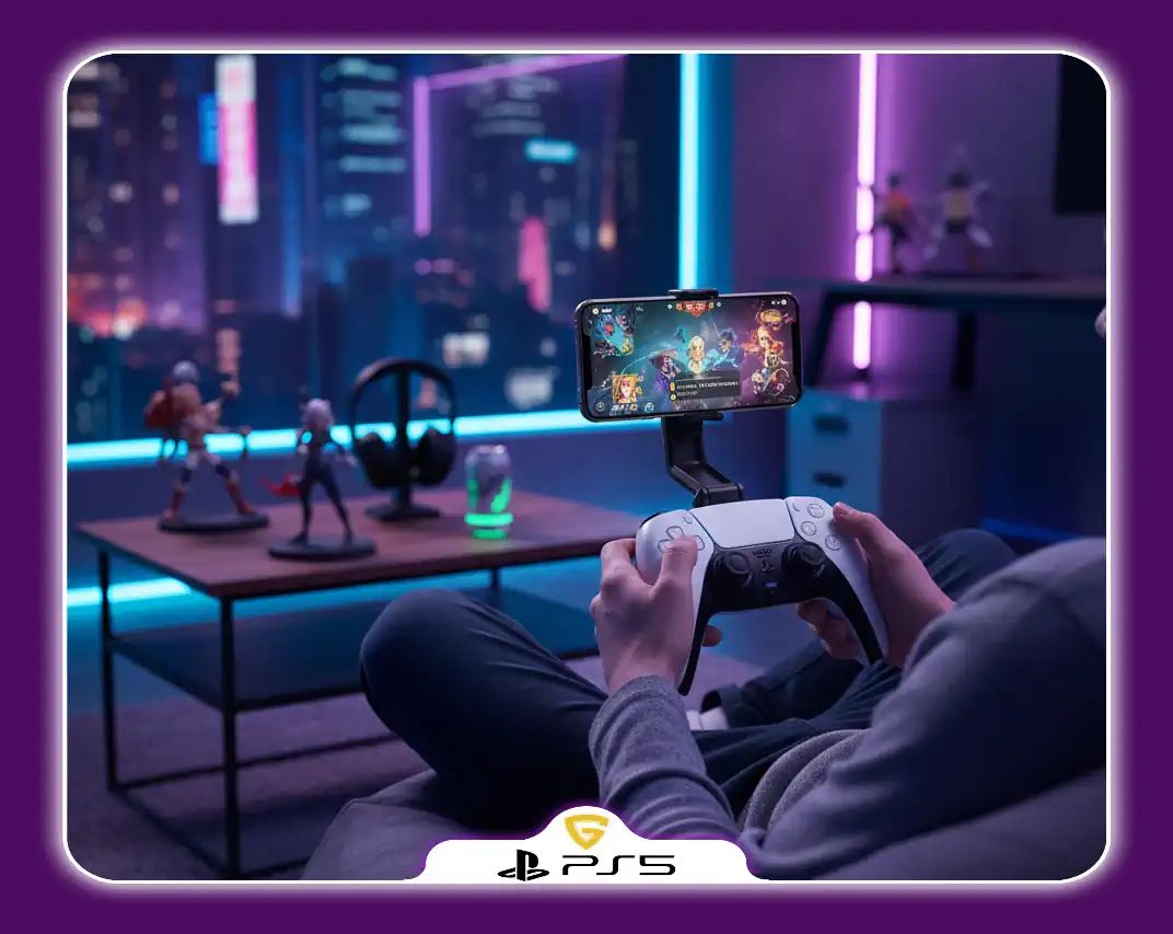  اتصال دسته PS5 به گوشی