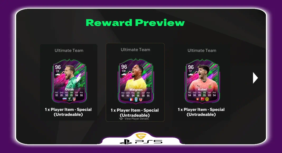 جوایز Pre-Season 