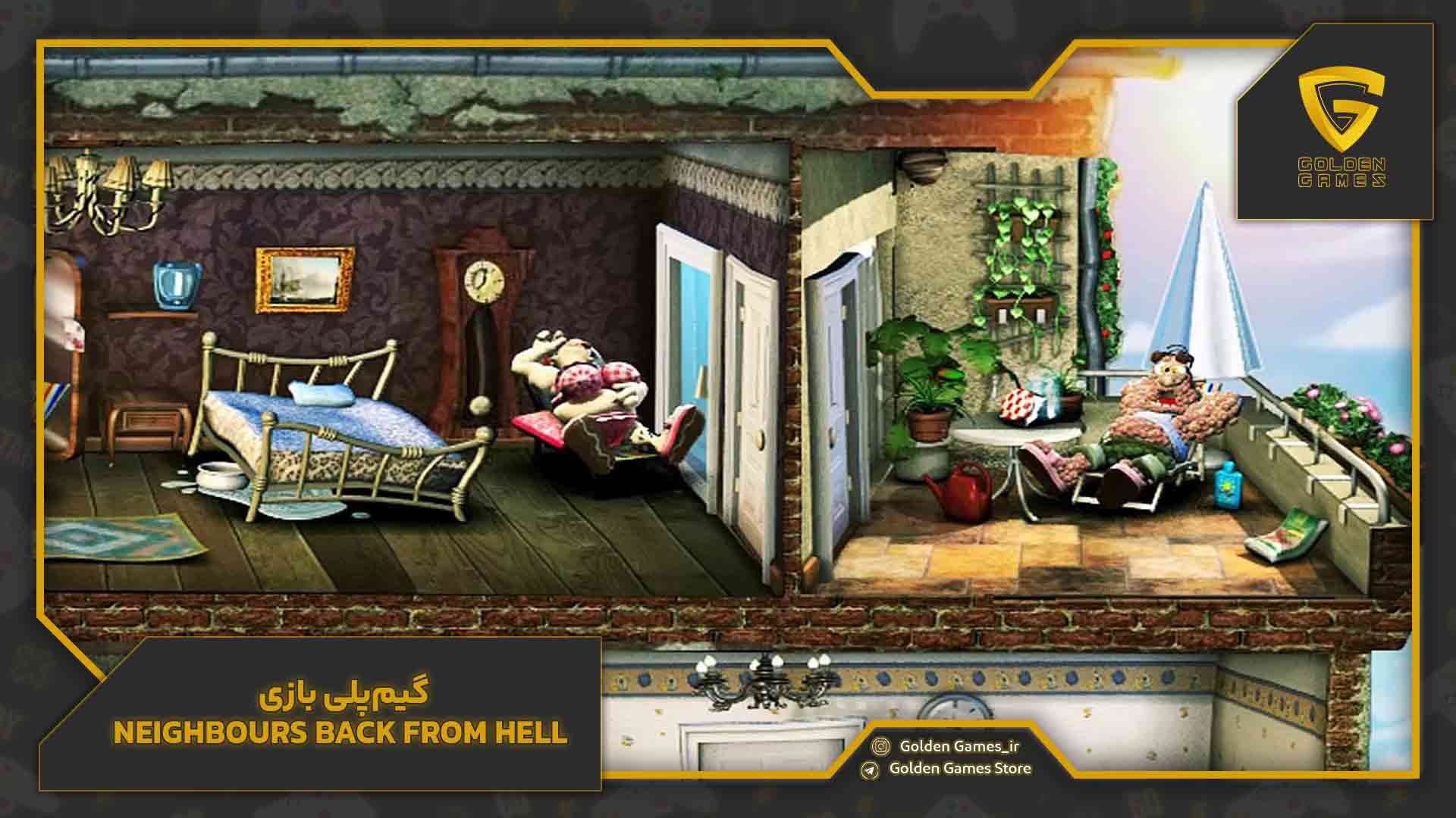 اکانت قانونی Neighbours back From Hell 3 گیم پلی بازی Neighbours back From Hell